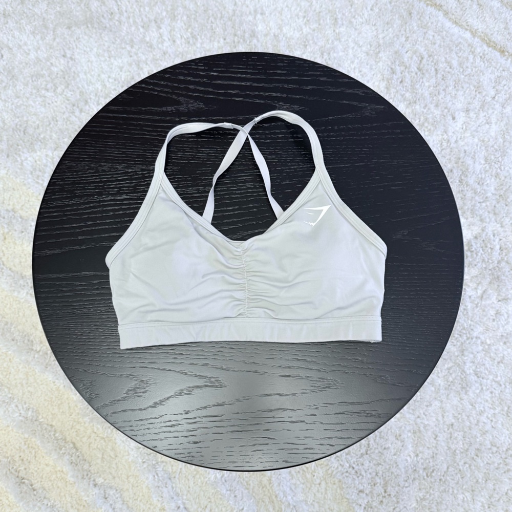 Gymshark Tan Ruched Training Sports Bra
